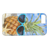 ananas met zonnebril in zand Case-Mate iPhone case (Achterkant (Horizontaal))