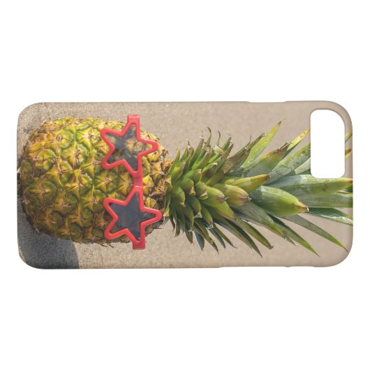 ananas met zonnebril met ster Case-Mate iPhone case (Achterkant (Horizontaal))