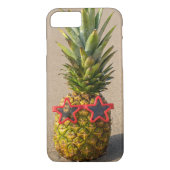ananas met zonnebril met ster Case-Mate iPhone case (Achterkant)