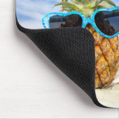 Ananas met zonnebril muismat (Hoek)