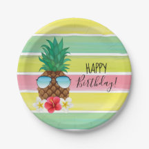 ananas met zonnebril