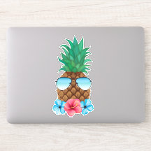 ananas met zonnebril