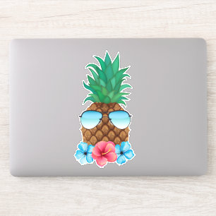 ananas met zonnebril sticker
