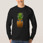 Ananas met zonnebril t-shirt (Voorkant)