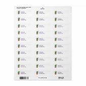 ananas met zonnebrillen op maat etiket (Full Sheet)