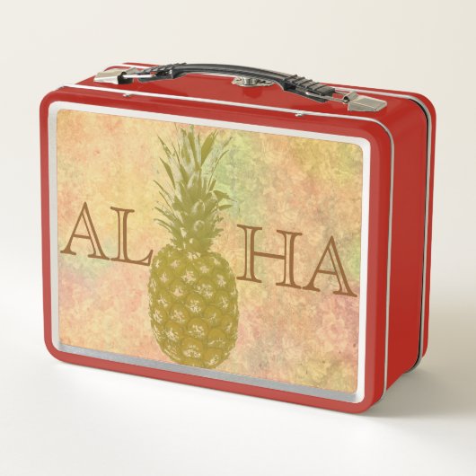 Ananas Metal Lunch Box (Achterkant)