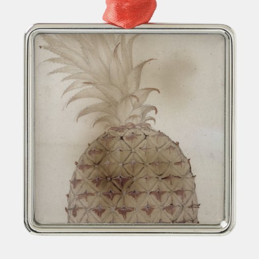 ananas, metalen ornament (Voorkant)