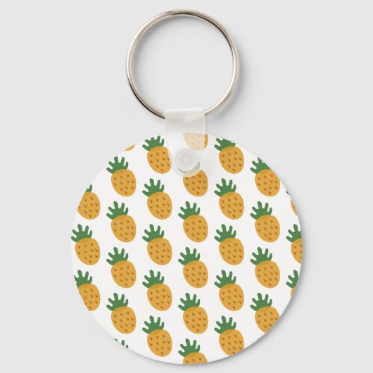ananas | Moderne Cute Infertility Awareness IVF Sleutelhanger (Voorkant)