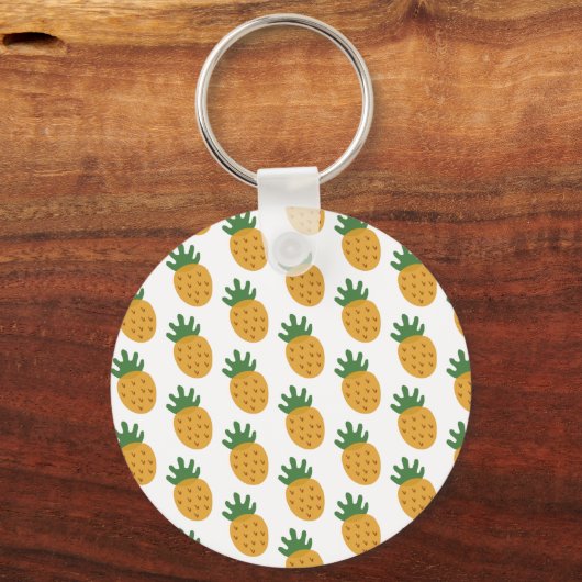 ananas | Moderne Cute Infertility Awareness IVF Sleutelhanger (Achterkant)