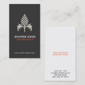  ANANAS MOTIEF LOGO Nr. 1 Visitekaartje (Voorkant / Achterkant)