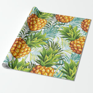 Ananas. Naadloos patroon. florale pleister Cadeaupapier