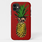 Ananas Newsprint Afbeelding Case-Mate iPhone Case (Achterkant)