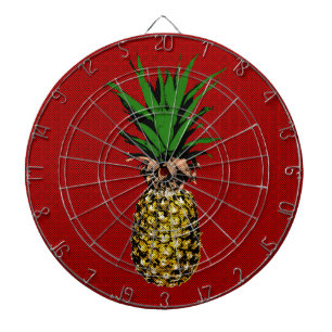 Ananas Newsprint Afbeelding Dartbord