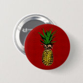 Ananas Newsprint Afbeelding Ronde Button 5,7 Cm (Voorkant /achterkant)