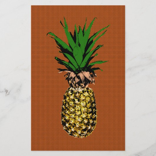 Ananas Newsprint Briefpapier (Voorkant)