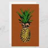 Ananas Newsprint Briefpapier (Voorkant / Achterkant)