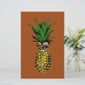 Ananas Newsprint Briefpapier (Staand voorkant)