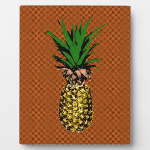 Ananas Newsprint Fotoplaat