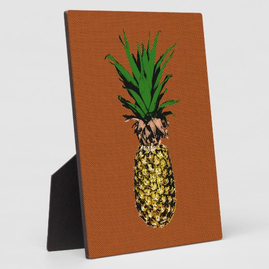 Ananas Newsprint Fotoplaat (Zijkant)