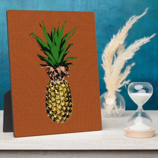 Ananas Newsprint Fotoplaat (Zijkant)