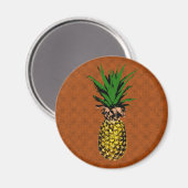 Ananas Newsprint Magneet (Voorkant / Achterkant)