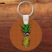Ananas Newsprint Sleutelhanger (Voorkant)