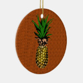 Ananas Nieuwsdruk Keramisch Ornament (Rechts)