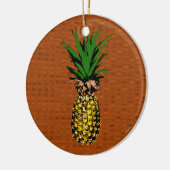 Ananas Nieuwsdruk Keramisch Ornament (Links)