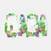 Ananas Oerwoud Pacifiers Roze Meisje Baby shower Bedankdoosjes (Uitgevouwen)