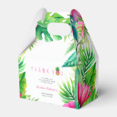 Ananas Oerwoud Pacifiers Roze Meisje Baby shower Bedankdoosjes (Voorkant Zijde)