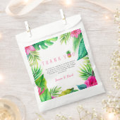 Ananas Oerwoud Pacifiers Roze Meisje Baby shower Bedankzakje (Geknipt)