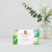 Ananas Oerwoud Pacifiers Roze Meisje Baby shower Informatiekaartje (Staand voorkant)