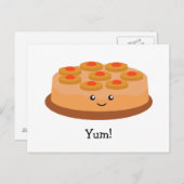 Ananas onderaan Cake Briefkaart (Voorkant / Achterkant)