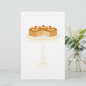 Ananas onderaan Cake Briefpapier (Staand voorkant)