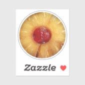 Ananas onderaan Cake Sticker (Vel)