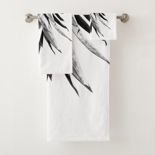 Ananas ondersteboven #1 bad handdoek (Insitu)