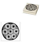 Ananas ondersteboven Cake Cherries Baking Dessert Rubberstempel (Gestempeld)