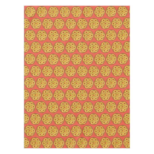 Ananas ondersteboven Cake Cherries Baking Dessert Tafelkleed (Voorkant)