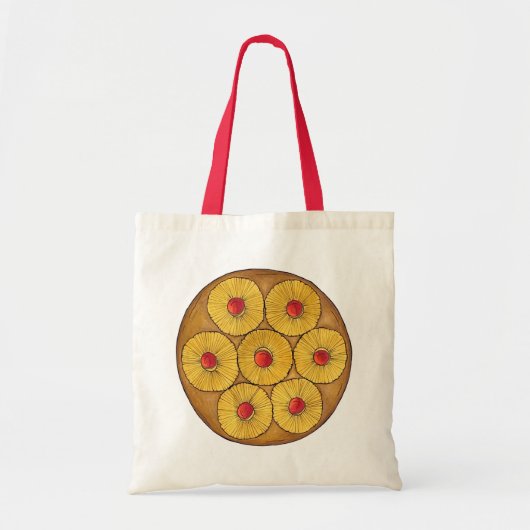 Ananas ondersteboven Cake Cherries Baking Dessert Tote Bag (Voorkant)