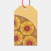 Ananas ondersteboven Cake Cherry Baking Dessert Cadeaulabel (Voorkant)