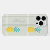 Ananas ontmoet Plaid iPhone Hoesje (Achterkant horizontaal)