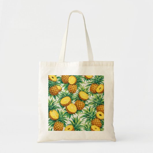 Ananas Oogstpatroon  Tote Bag (Voorkant)
