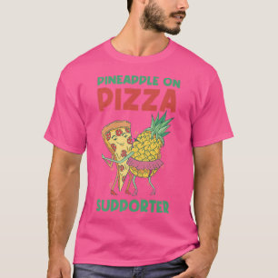 ananas op de bijhorende Pizza-kever die hem eet T-shirt
