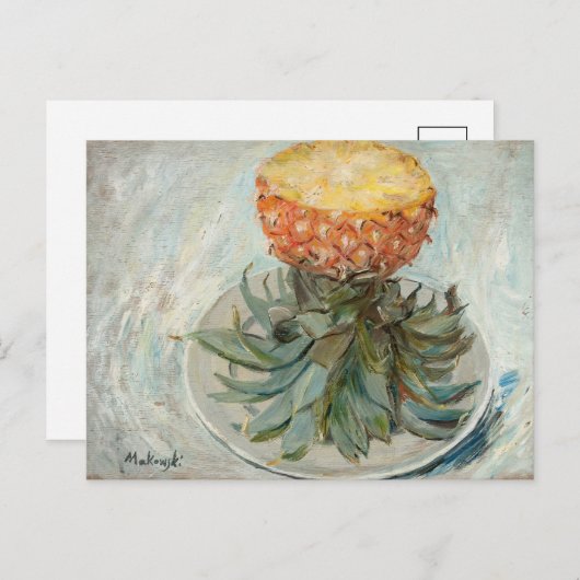 Ananas op een Bord | Tadeusz Makowski Briefkaart (Voorkant / Achterkant)