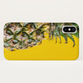 Ananas op gele achtergrond Case-Mate iPhone case (Achterkant (horizontaal))