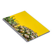 Ananas op gele achtergrond notitieboek (Rechterzijde)