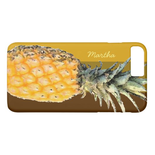 ananas op maat Case-Mate iPhone case (Achterkant (Horizontaal))