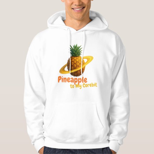 Ananas op mijn corebit. hoodie (Voorkant)