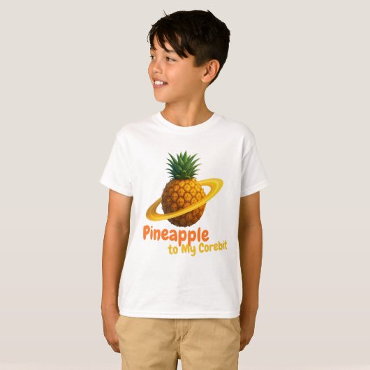 Ananas op mijn corebit. t-shirt (Voorkant volledig)