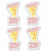 Ananas op Pizza Epic Snarky Slogan Stickers (Voorkant)